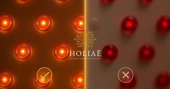 Comparaison visuelle entre le masque LED RE:GEN I et un masque générique, mettant en avant la différence de qualité, de confort et de performance.