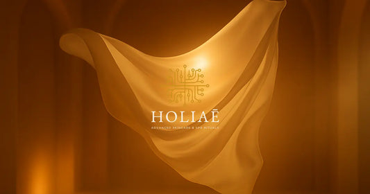 Voilage translucide flottant dans une lumière LED chaude et douce, évoquant le confort et la légèreté du masque LED RE:GEN I