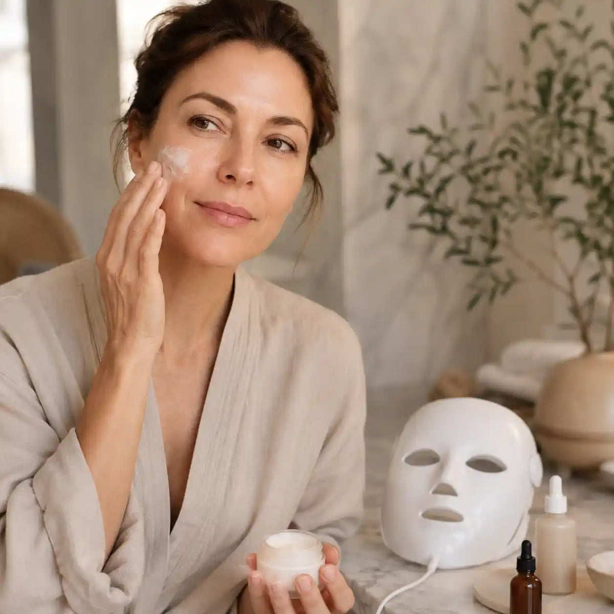Masque LED et peau sèche : bienfaits, précautions et routine adaptée