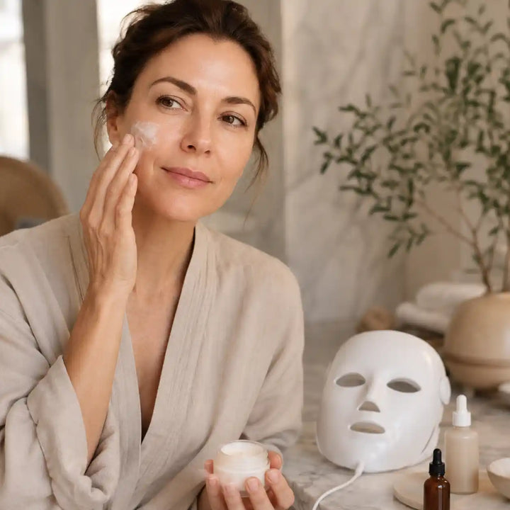 Masque LED et peau sèche : bienfaits, précautions et routine adaptée