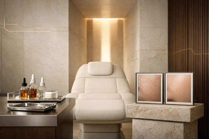 Peeling visage avant après : résultats, délais et limites