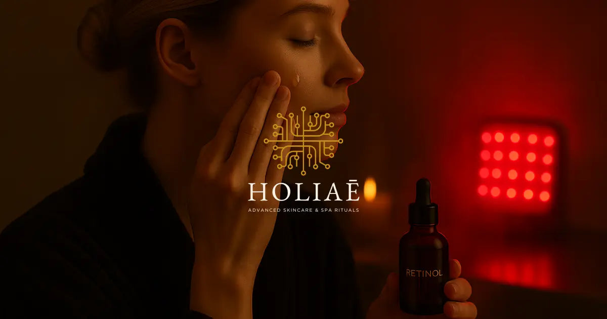 Masque LED et rétinol : ordre, routine et précautions