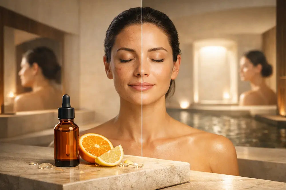 Vitamine C visage avant après : résultats, délais et routine