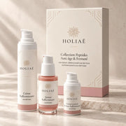 Coffret Anti-Rides et Fermeté aux Peptides HOLIAĒ avec sérum, crème visage et contour des yeux