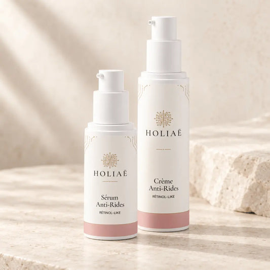 Routine Duo Peau Lisse Rétinol-Like HOLIAĒ avec sérum et crème lissants anti-rides