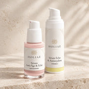 Routine Duo Teint Lumineux HOLIAĒ avec sérum Vitamine C et sérum Exosomes Anti-Âge et Éclat