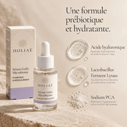 Sérum Microbiome HOLIAĒ avec prébiotiques, Lactobacillus Ferment Lysate et acide hyaluronique