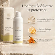 Sérum Vitamine C HOLIAĒ avec vitamine C stabilisée, acide férulique et huile d’argousier