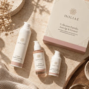 Coffret Anti-Rides et Fermeté aux Peptides HOLIAĒ en mise en scène premium