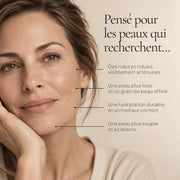 Portrait de femme illustrant les besoins ciblés par la Crème Lissante Anti-Rides Rétinol-Like HOLIAĒ