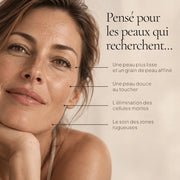 Portrait illustrant les besoins ciblés par le Gommage Visage & Corps au Sable Volcanique HOLIAĒ