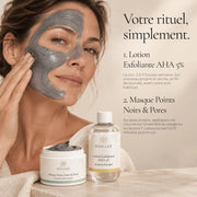 Utilisation de la lotion AHA et du masque aux argiles HOLIAĒ selon les besoins de la peau