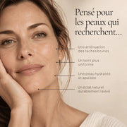Portrait de femme illustrant les besoins ciblés par le Sérum Anti-Taches à l’Alpha-Arbutine HOLIAĒ