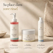 Gommage Visage & Corps au Sable Volcanique HOLIAĒ présenté dans une routine exfoliante 2 à 3 fois par semaine