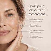 Portrait de femme illustrant les besoins ciblés par la routine Peau Lisse Rétinol-Like HOLIAĒ