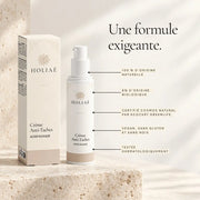 Crème Anti-Taches à l’Acide Kojique HOLIAĒ et étui avec certification COSMOS NATURAL