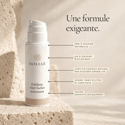 Exfoliant Anti-Taches à l’Acide Kojique HOLIAĒ et étui avec certification COSMOS NATURAL