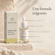 Peeling Visage AHA 10% à l’Acide Lactique HOLIAĒ avec certification COSMOS NATURAL