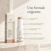 Stick Solaire SPF50 Teinté HOLIAĒ et étui avec certification COSMOS NATURAL