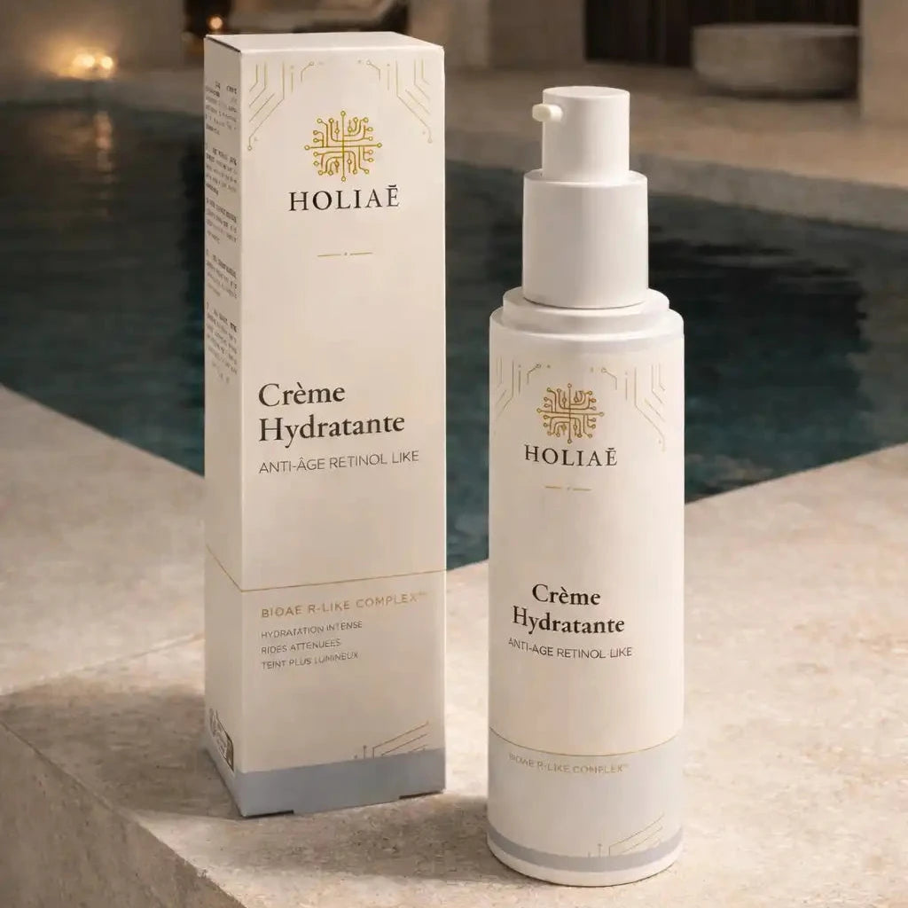 Crème hydratante anti-âge dans un spa luxueux pour une peau lisse et éclatante