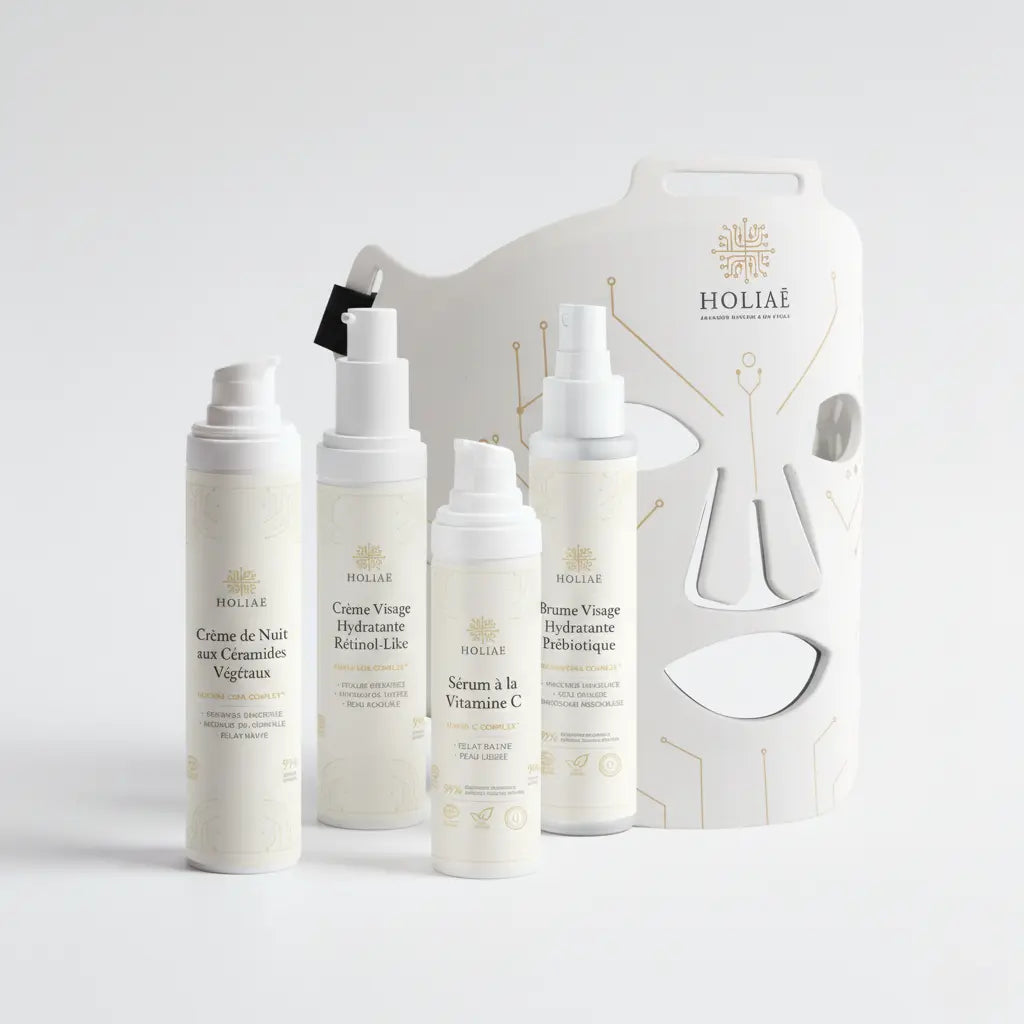 Cure LED intensive pour raviver l’éclat et améliorer la luminosité du teint, avec masque LED et routine complète de soins visage.