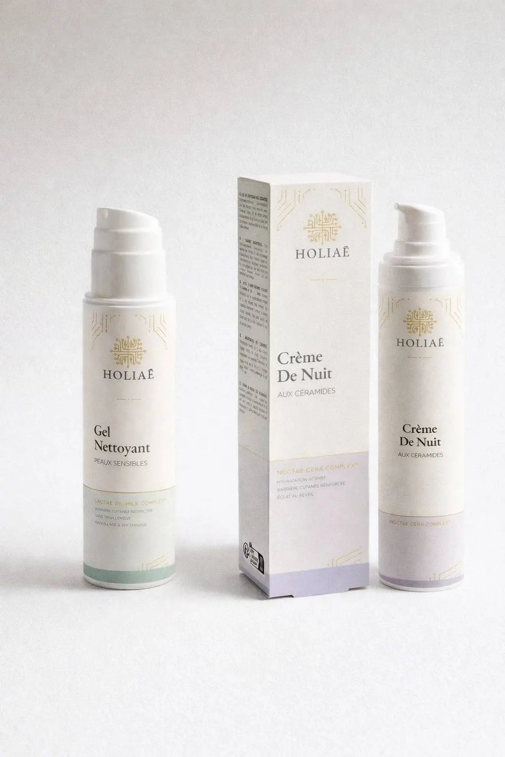 Duo de soins pour peau sensible et réactive, conçu pour apaiser, nourrir et renforcer la barrière cutanée.