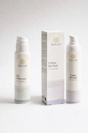 Duo de soins pour peau sensible et réactive, conçu pour apaiser, nourrir et renforcer la barrière cutanée.