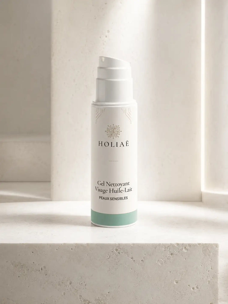 Gel Nettoyant Visage Peaux Sensibles Huile-Lait HOLIAĒ
