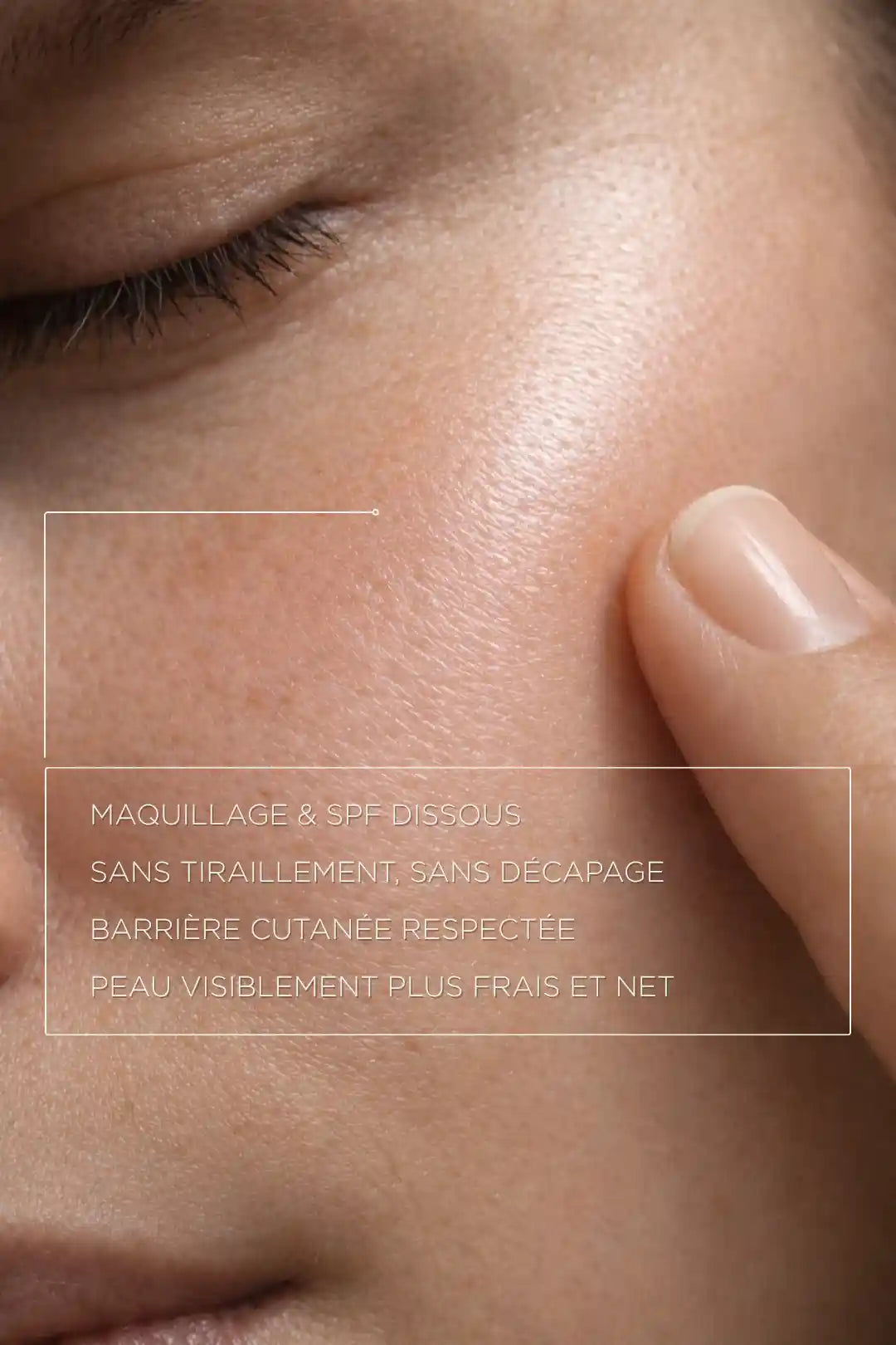 Gel nettoyant visage peaux sensibles peau propre fraîche sans tiraillement