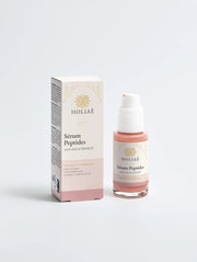 Sérum peptides Holiaē Peptaē Lift Complex avec flacon et boîte sur fond blanc