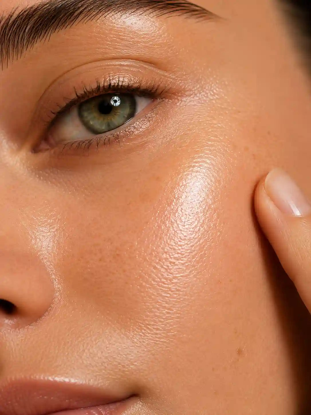 Sérum Vitamine C Éclat & Antioxydant HOLIAĒ – gros plan de peau